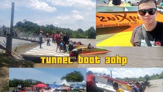 Tunnel boat 30hp pesta Tatau Bintulu Sarawak 2024 season One [upl. by Hollenbeck]