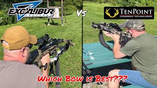 Crossbow Comparison 1500 Excalibur Assassin Extreme vs 850 Tenpoint Titan M1 [upl. by Neelrahs441]