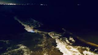 Southern California bioluminescence on ocean waves 6 bioluminescence [upl. by Ozkum]