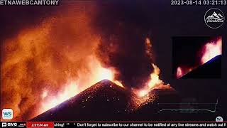 Mt Etna 1314th August 2023 Part 4 [upl. by Haikan658]