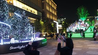 TOKYO【Christmas Lights】Yurakucho StaTo TOKYO MIDTOWN HIBIYA Grinch GREEN Magic Illumination 4K [upl. by Balbinder]