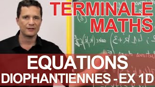 Equations diophantiennes  Ex 1 partie D  MATHS  TS Spé Maths  Les Bons Profs [upl. by Kowal202]