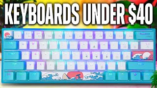 The BEST GAMING Keyboards Under 40 [upl. by Ehrlich]