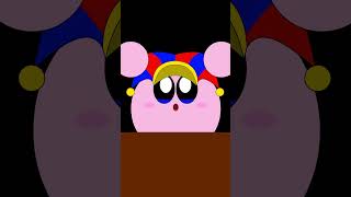 Kirby become pomniThe Amazing Digital Circus animation kirby memes shorts cute [upl. by Eicak]