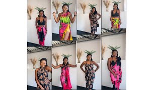 8 DIFFERENT WAYS TO TIE YOUR SARONG  PAREO  WRAP SKIRT [upl. by Cirtemed]