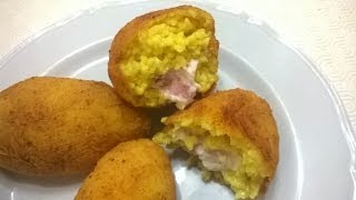 Arancine al burro  La ricetta originale rosticceria siciliana [upl. by Etterual]