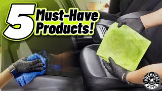 Top 5 Tools amp Products to Clean and Refresh Your Cars Interior  Chemical Guys [upl. by Dickey431]