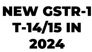 NEW GSTR1 TABLE 1415 FILING IN 2024 [upl. by Azial]