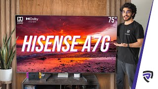 Hisense A7G 75quot Smart TV Review  4K Cinematic Viewing Experience Dolby Vision  Atmos [upl. by Ycnalc]