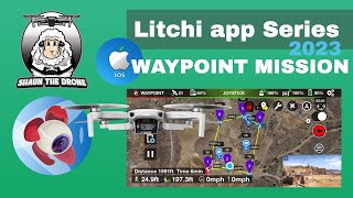 How to tutorial Litchi app Waypoint Mission DJI Mini 2 shaunthedrone [upl. by Eylsel]