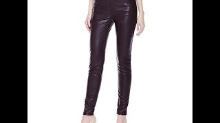 Stretch Faux Leather Skinny Jeggings [upl. by Missak293]