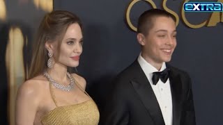 Angelina Jolie amp Brad Pitt’s Son Knox Makes RARE RedCarpet Appearance [upl. by Karalee]