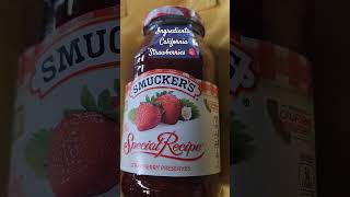 Smuckers Special Recipe Strawberry 🍓 Perserves [upl. by Olsewski]