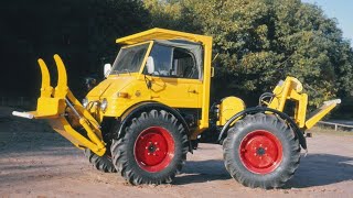 MercedesBenz MBtrac 65 70 Unimog U 421 und Uniknick im Forsteinsatz [upl. by Graff231]