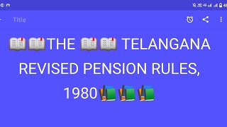 eotdepartmentalpensionTelangana revised pension rulesSanacreations10k [upl. by Eusassilem409]