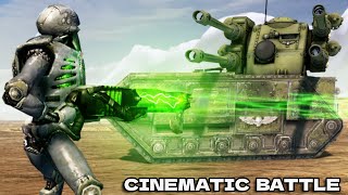 Necrons vs Imperial Guard  Cinematic Battle  Men of War Warhammer 40k Mod [upl. by Efram]