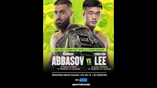 One Championship Abbasov vs Lee Full Fight 11192022 [upl. by Einnal595]