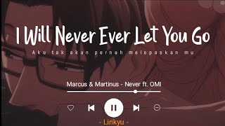 Marcus amp Martinus  Never ft OMI Lyrics Terjemahan Indonesia I will never ever let you go [upl. by Sulrac]