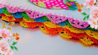 UMA LINDA PRODUÇÃO DE PANOS DE PRATO COM BICOS DE CROCHE 50 100 [upl. by Lisabeth]