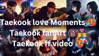 Taekook 🥵taekook ff video🥵🔞 taekook fanArt🥰 taekook vkookfanart fanart viral long [upl. by Lutero]