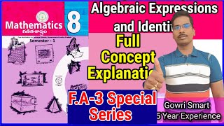 8th Class Maths New Syllabus Chapter9  Algebraic Expressions and Identities Full Concept Explan [upl. by Air]