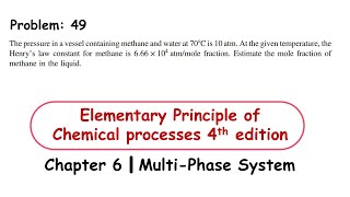 The pressure in a vessel containing methane and water at 70°C is 10 atm  Solved [upl. by Eelsha]