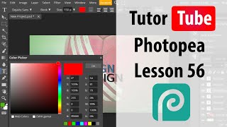 Photopea  Lesson 56  Satin Color Overlay and Gradient Overlay [upl. by Eikram]