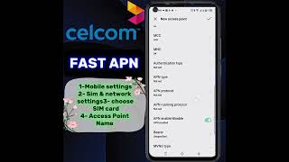 Celcom flax DATA APN Settings  Celcom fast internet 2023 [upl. by Klina]