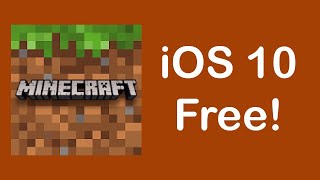 How to get FREE Minecraft Pocket Edition on your iOS 10 device  No JailbreakComputer [upl. by Nnaeirual]