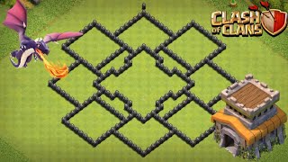 MEJOR DISEÑO 2021 para AYUNTAMIENTO 8 TH8🔥ANTIDRAGONES🔥Clash of Clans [upl. by Emoryt646]