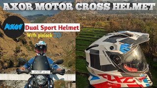 Best Dual Sport Helmet  Axor Xcross  Anti Fog Pinlock 70  Axor Helmet  Rs 5900 [upl. by Trumann503]