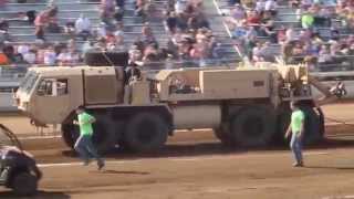 Oshkosh M984A4 HEMTT Wrecker Truck Pull [upl. by Monaco]