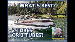 Why Buy A Tri Toon Pontoon Boat Verses A Twin Tube Pontoon Boat [upl. by Aikemehs]