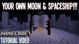 MOON amp SPACESHIPS  Diorite amp Andesite Inspiration  Minecraft [upl. by Neiv]