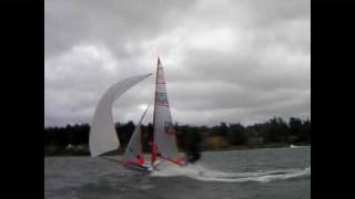 HEAVY WIND 29er Sailing [upl. by Hannie773]