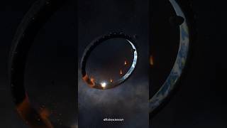 Asteroids Hitting Ring Planet 🤯 shorts solarsmash [upl. by Aicinod]