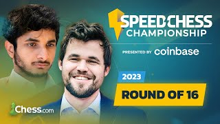 Magnus Carlsen vs Vidit  Speed Chess Championship 2023 Round of 16  coinbase [upl. by Katrina35]