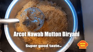 Arcot Nawabs Mutton Biryaniஆற்காடு நவாப் மட்டன் பிரியாணி1 kg Basmati Rice step by step making [upl. by Dnesnwot394]