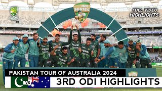 Pakistan vs Australia 3rd ODI 2024 Full Match Highlights  PAK vs AUS 3rd ODI Full Highlights 2024 [upl. by Boffa64]