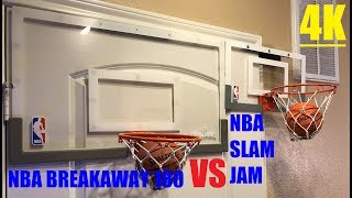 Spalding NBA Slam Jam VS NBA Breakaway 180 Basketball Hoop [upl. by Ecerahc]