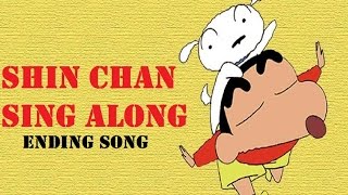 शिन चैन शिन चैन प्यारा प्यारा Shin Chan Ending Song Hindi  With lyrics for Sing Along [upl. by Akeenat]