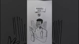 i am not taking the monkey pox test 💀 art drawing sketch meme mog monkeypox [upl. by Bundy]