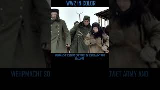 WEHRMACHT SOLDIERS CAPTURED BY SOVIET ARMY AND PEASANTS history worldwar2 [upl. by Juster]