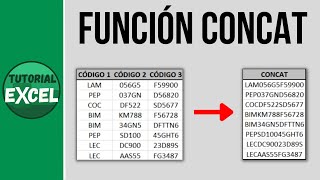 La función CONCAT en Excel 🆕 [upl. by Affra]