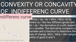 Convexity or Concavity of Indifference curve [upl. by Dnomyad]