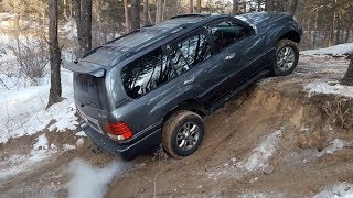 Боевая Honda CRV Lexus LX470 и Nissan Terrano на горке с диагоналкойOffRoad [upl. by Adnilak]