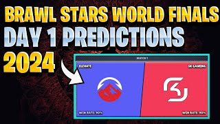 BRAWLSTARS WORLD FINALS 2024 DAY 1 PREDICTIONS  EASY WIN  BSWF24 [upl. by Atsiuqal]