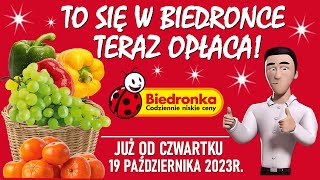 BIEDRONKA  Nowa Oferta od Czwartku 19102023  To się w Biedronce Teraz Opłaca [upl. by Leber]