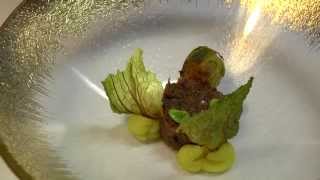 Soenil Bahadoer prepares a signature dish at his Michelin star restaurant [upl. by Maurilia]