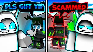 He Pretended To Be My Fan To Scam Me For FREE VIP Strongest Battlegrounds [upl. by Main]